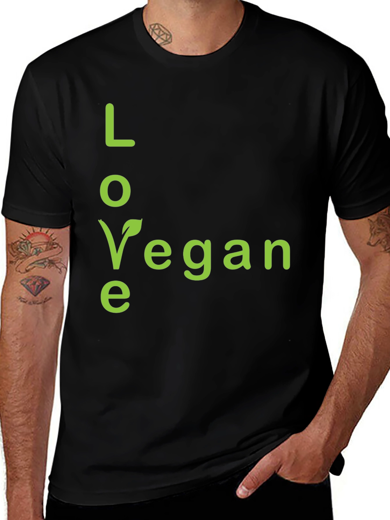 Love Vegan T-Shirt - Stylish Vegetarian Apparel
