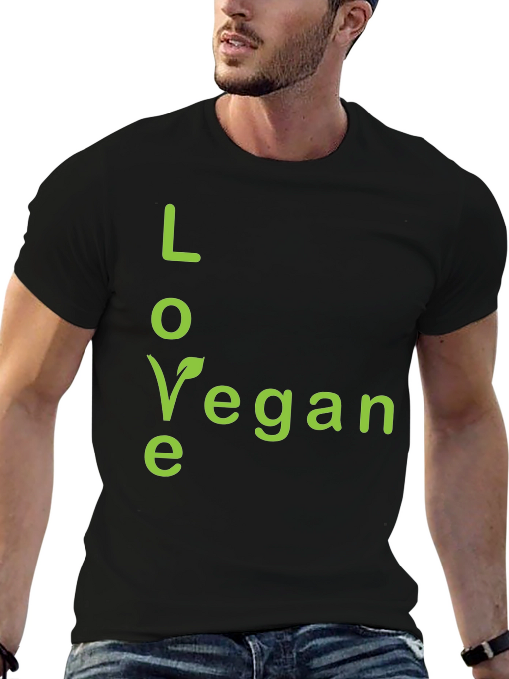 Love Vegan T-Shirt - Stylish Vegetarian Apparel