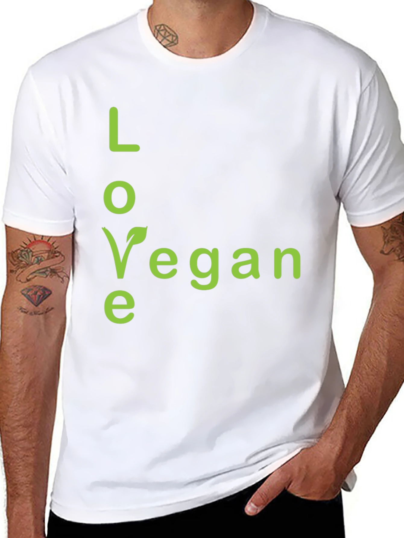 Love Vegan T-Shirt - Stylish Vegetarian Apparel