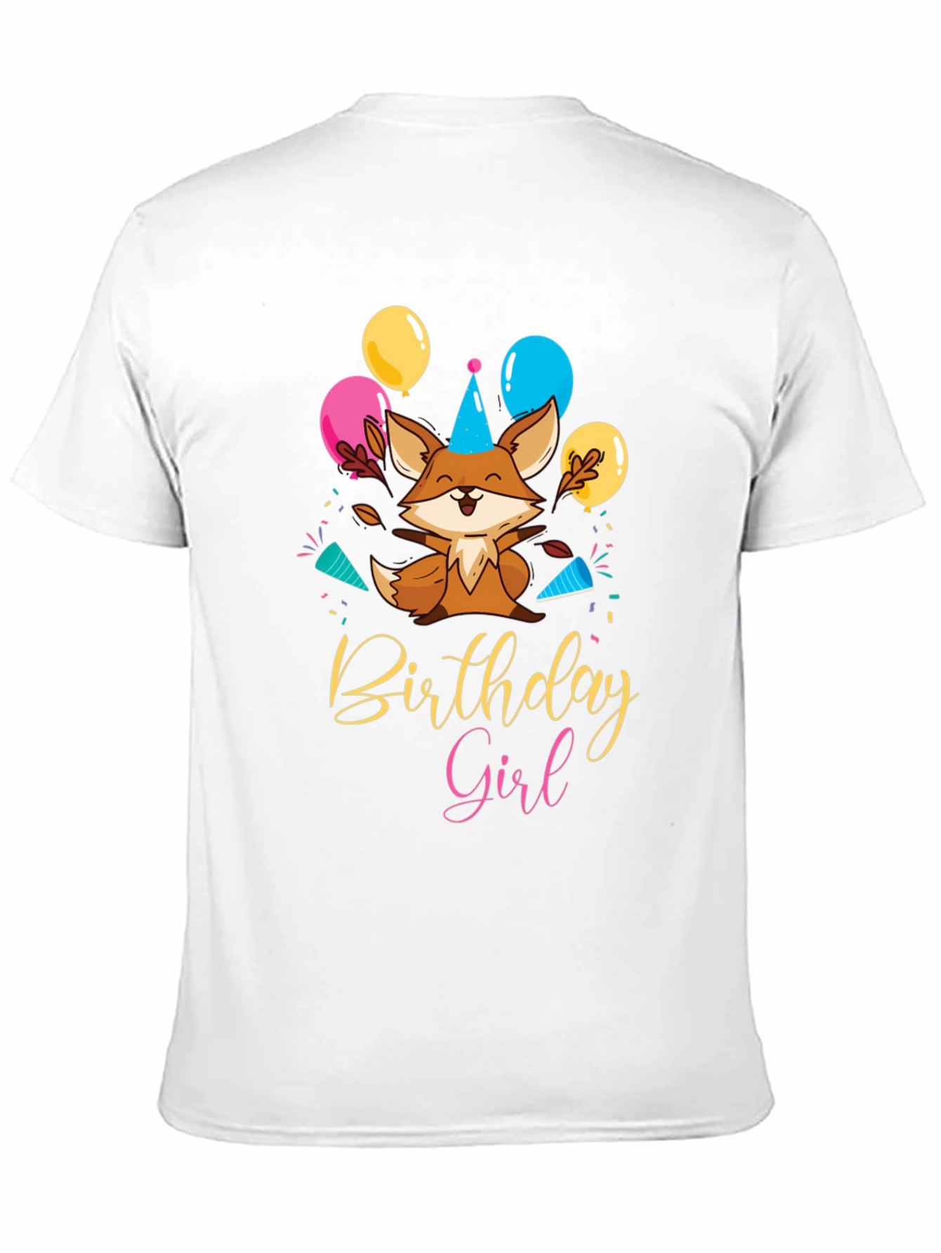 Birthday Girl Fox T-Shirt - Celebration Tee