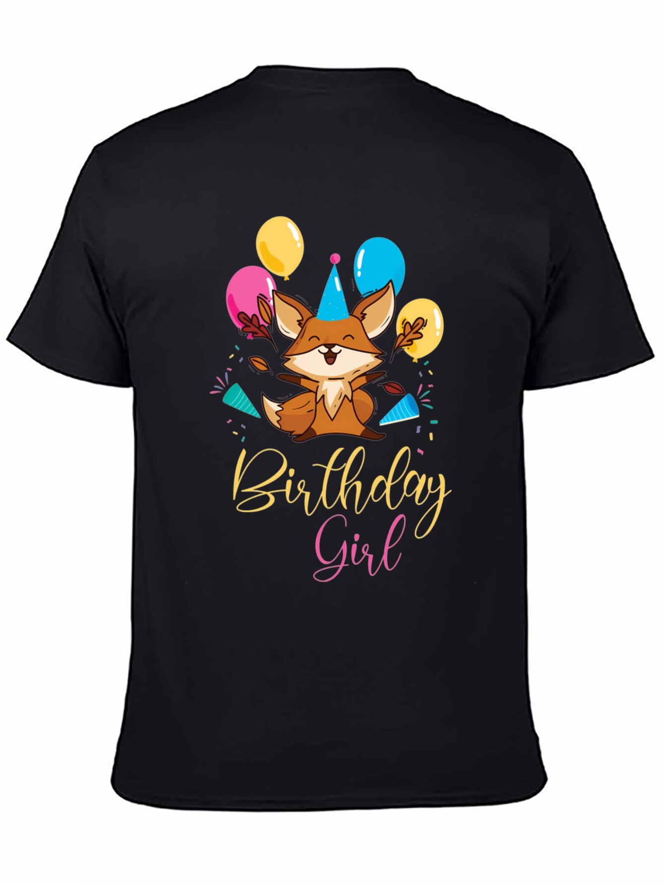 Birthday Girl Fox T-Shirt - Celebration Tee