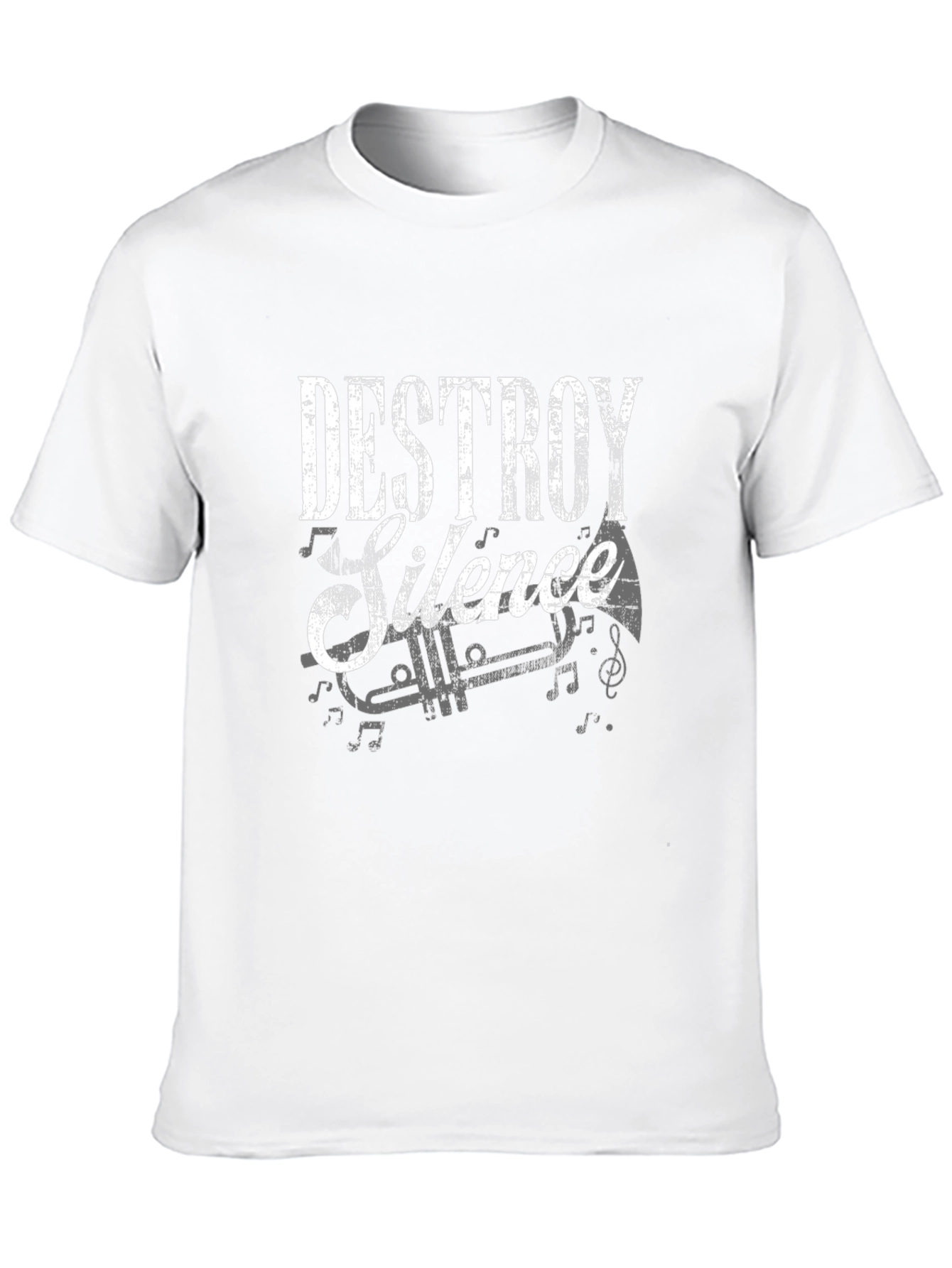 Destroy Silence Graphic Tee - Music Lover T-Shirt