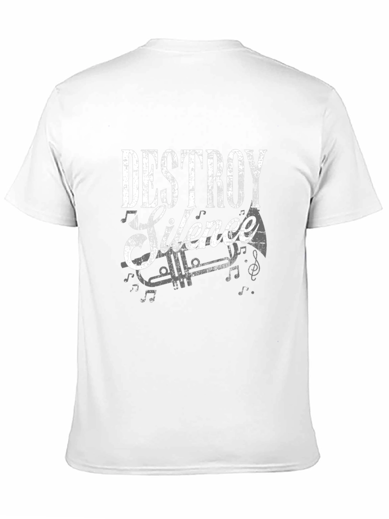 Destroy Silence Graphic Tee - Music Lover T-Shirt