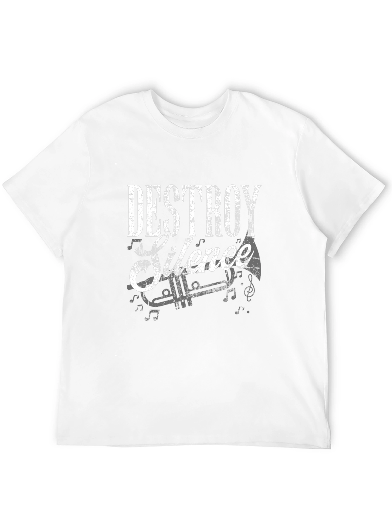 Destroy Silence Graphic Tee - Music Lover T-Shirt