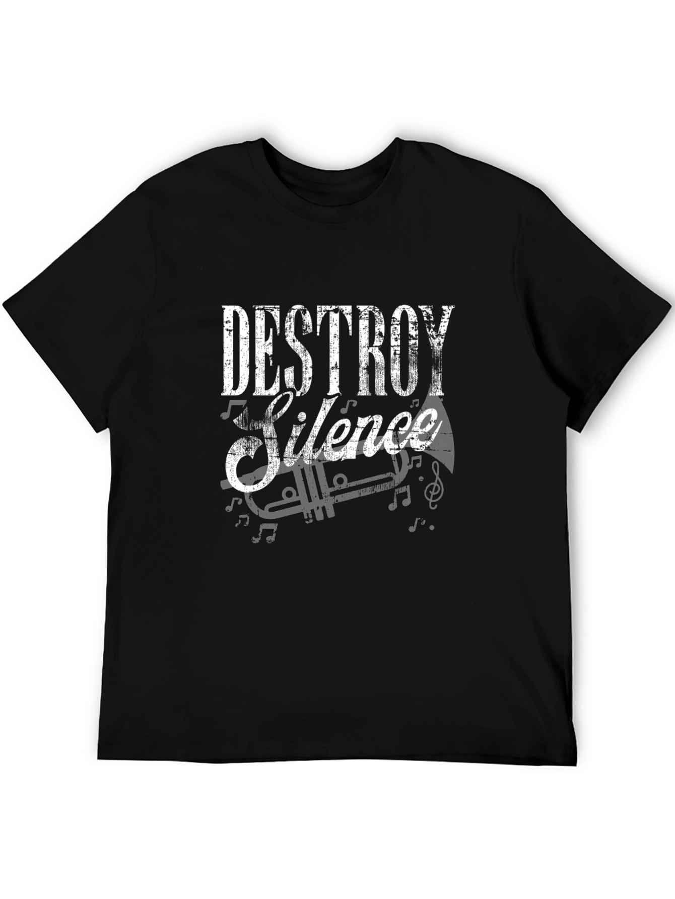Destroy Silence Graphic Tee - Music Lover T-Shirt