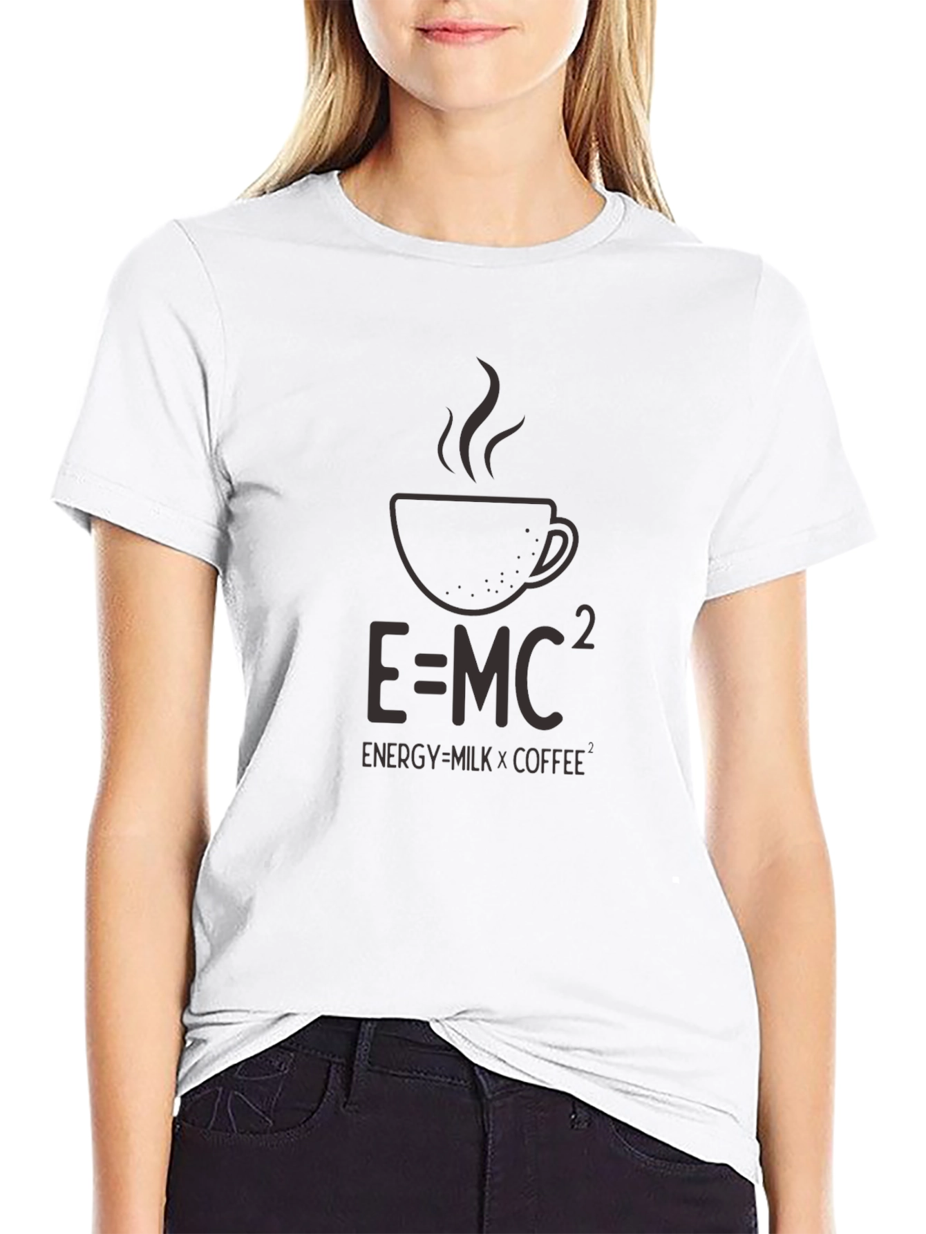 E=MC² Coffee T-Shirt - Energy = Milk x Coffee