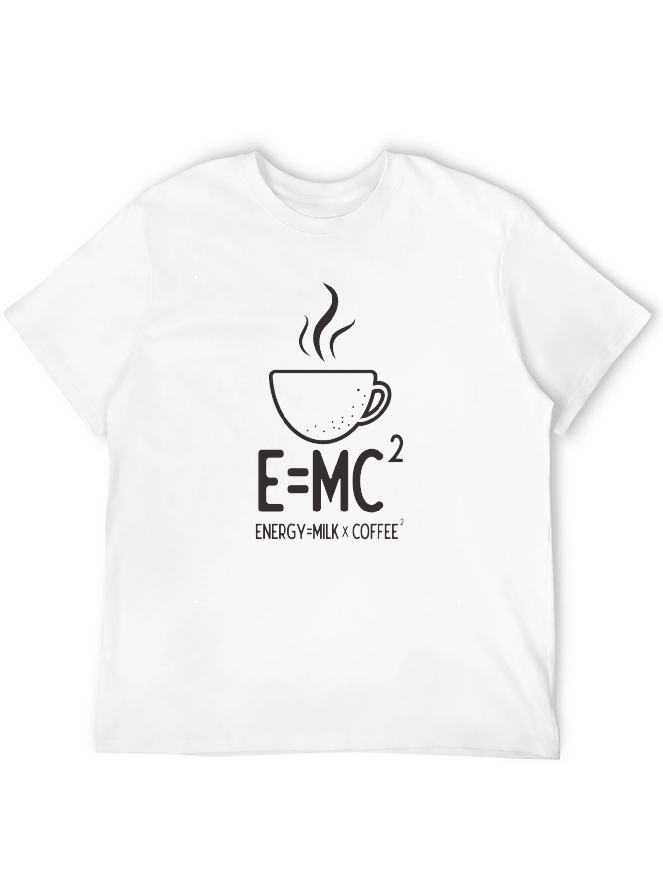 E=MC² Coffee T-Shirt - Energy = Milk x Coffee