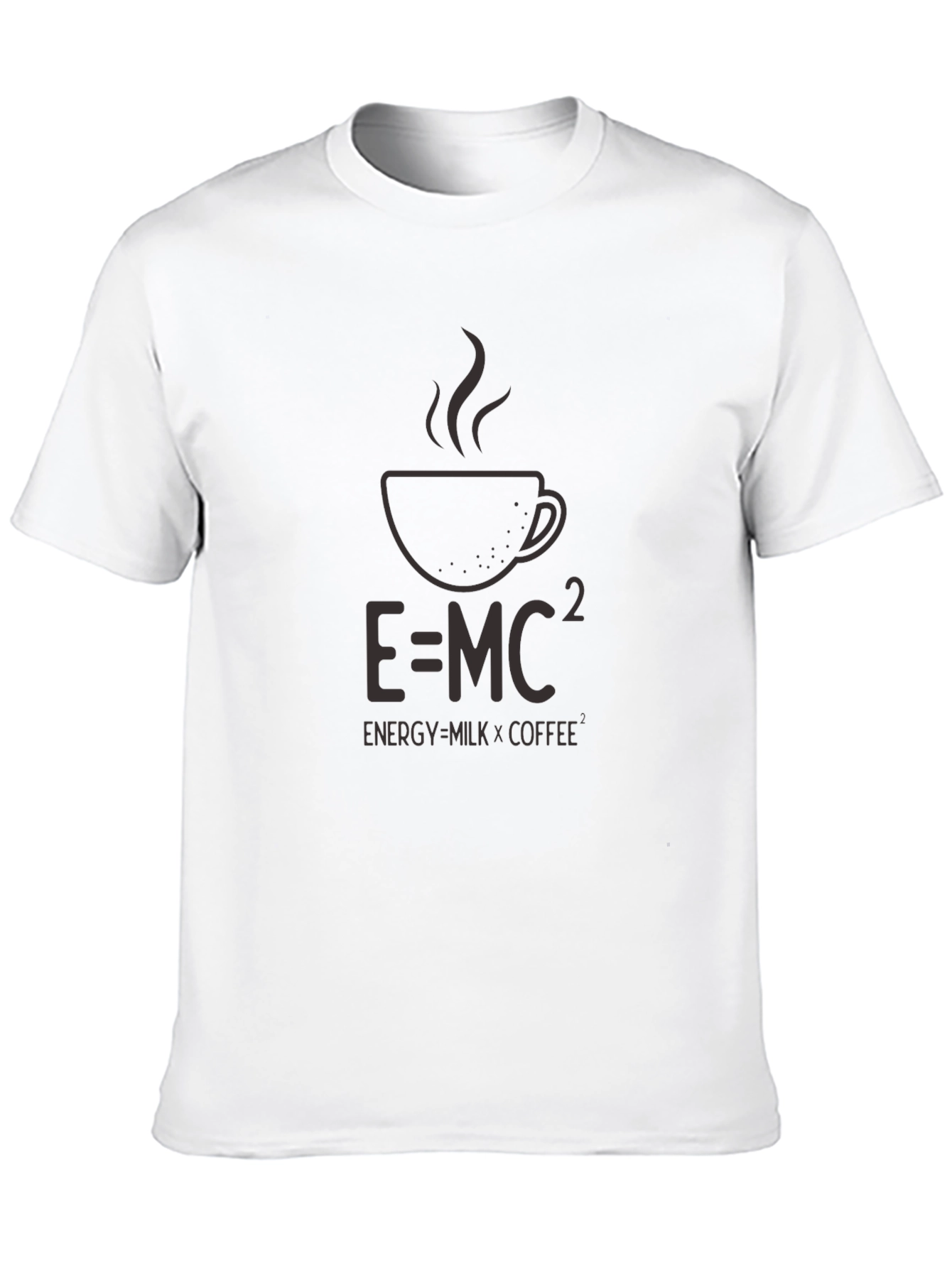 E=MC² Coffee T-Shirt - Energy = Milk x Coffee