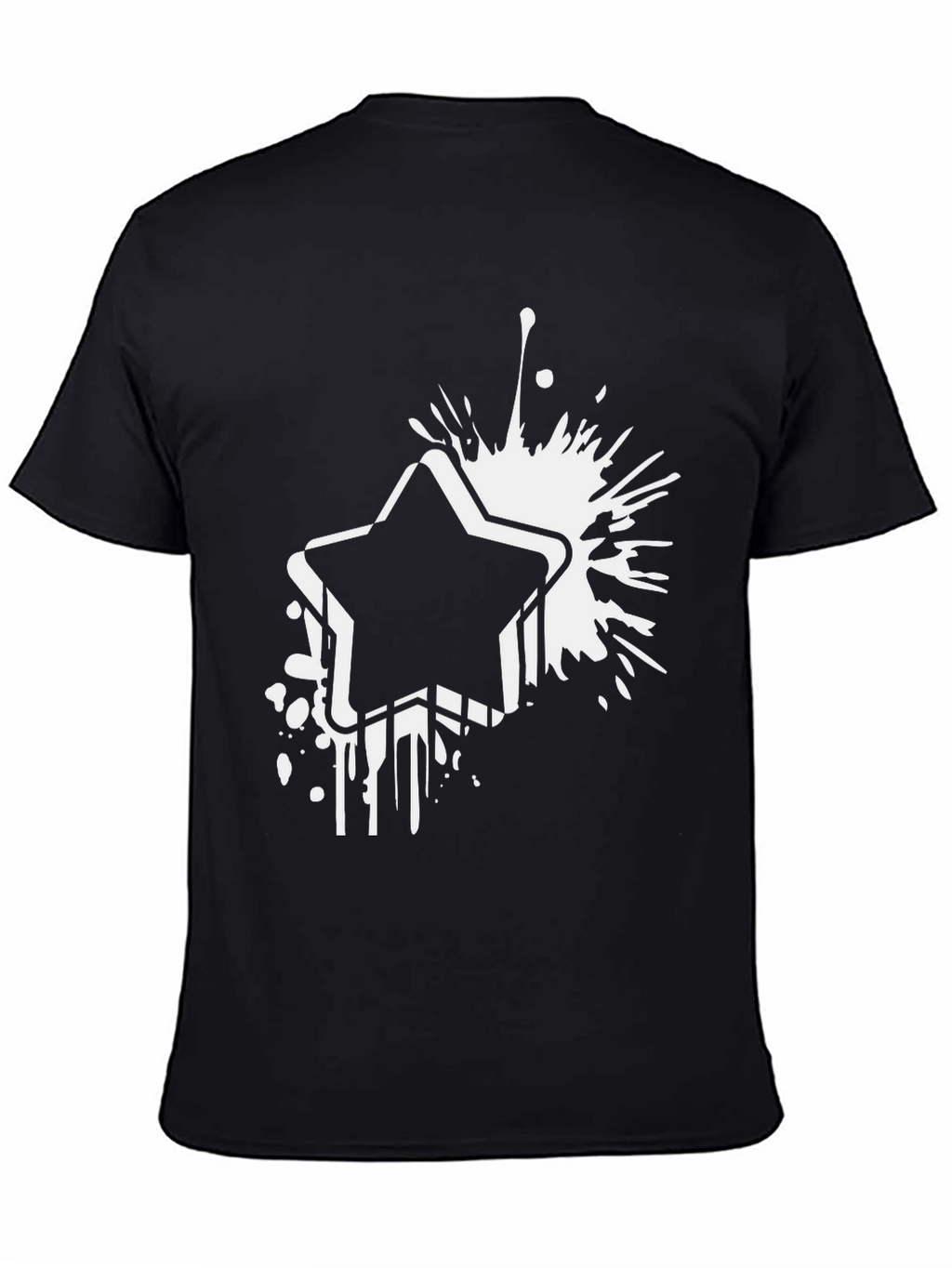 Bold Star Graphic Black T-Shirt