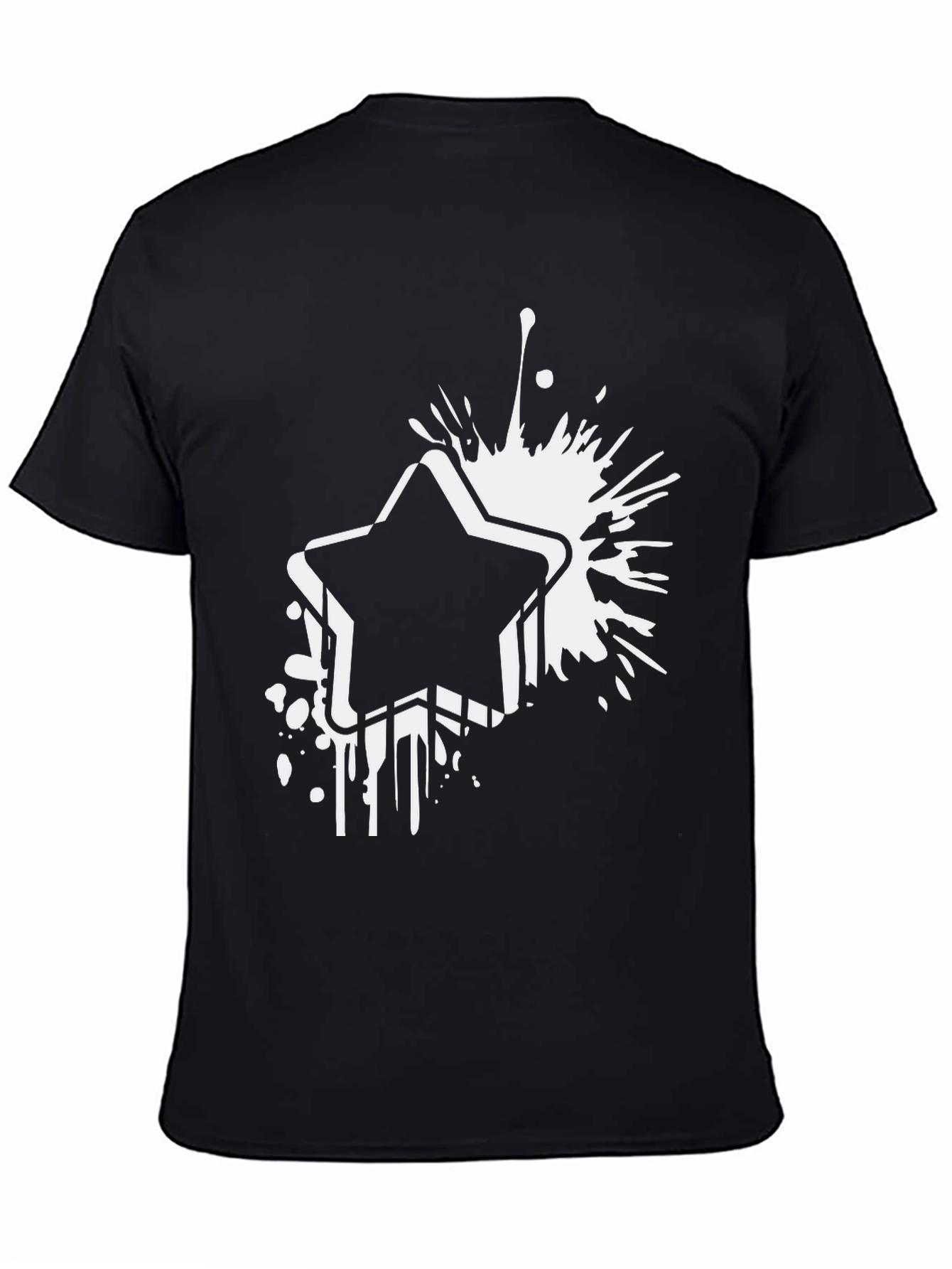 Bold Star Graphic Black T-Shirt