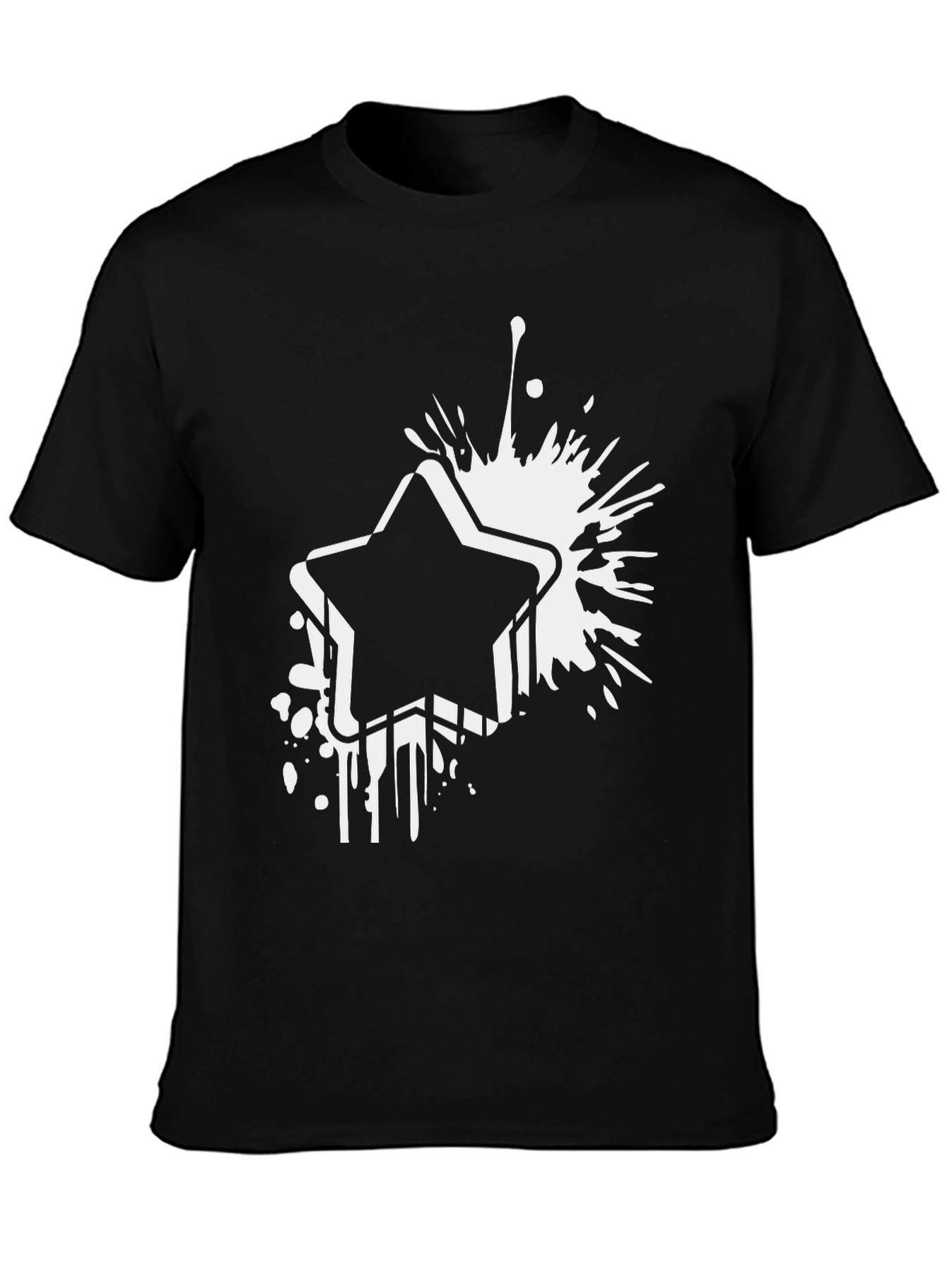 Bold Star Graphic Black T-Shirt