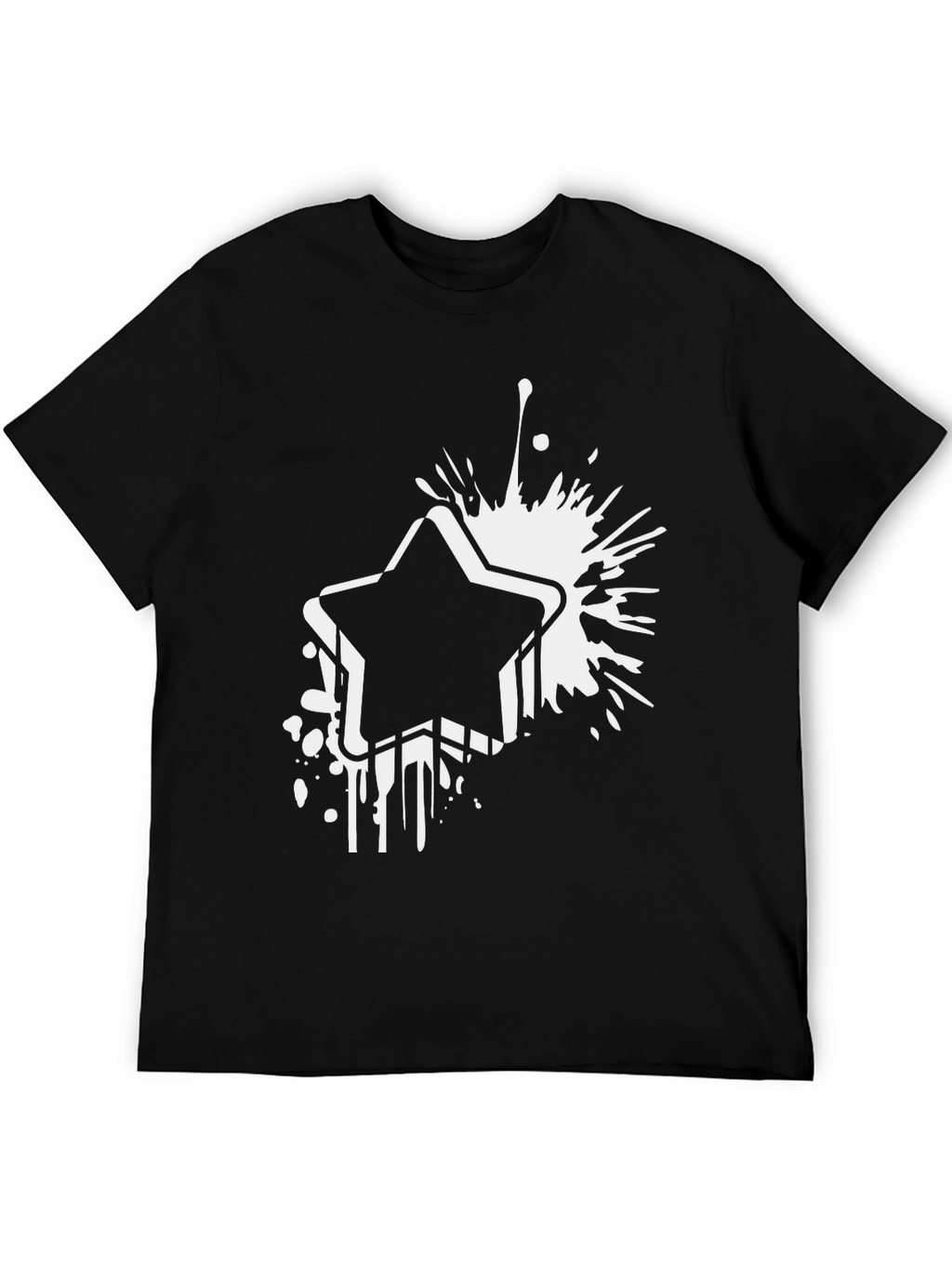Bold Star Graphic Black T-Shirt