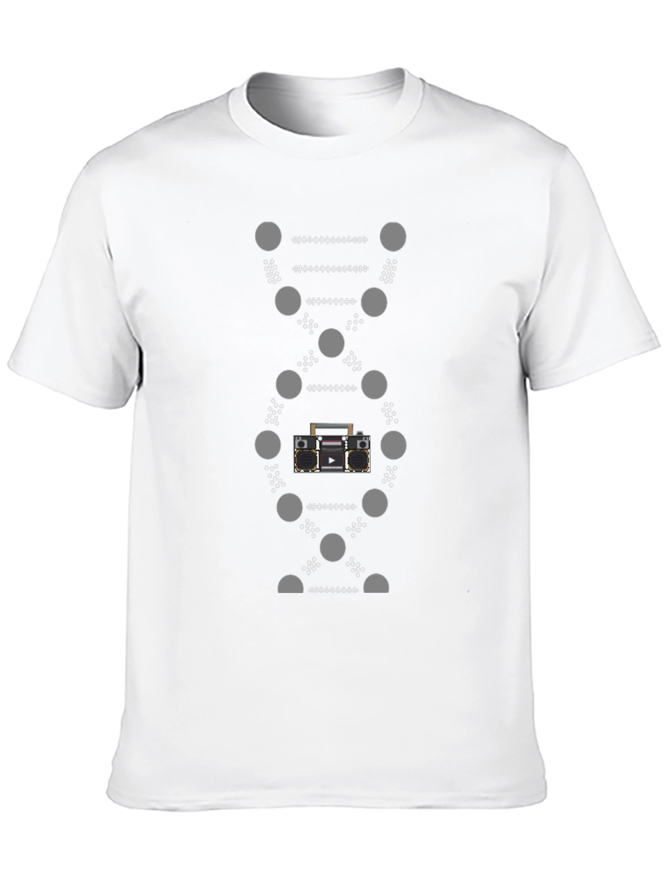 DNA Boombox Graphic Tee - Stylish & Unique T-Shirt