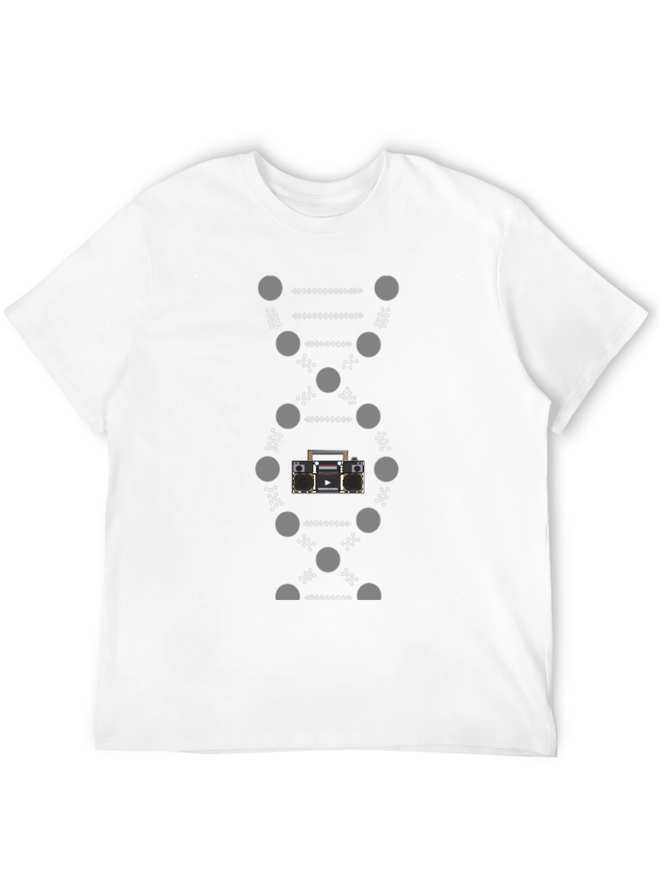 DNA Boombox Graphic Tee - Stylish & Unique T-Shirt