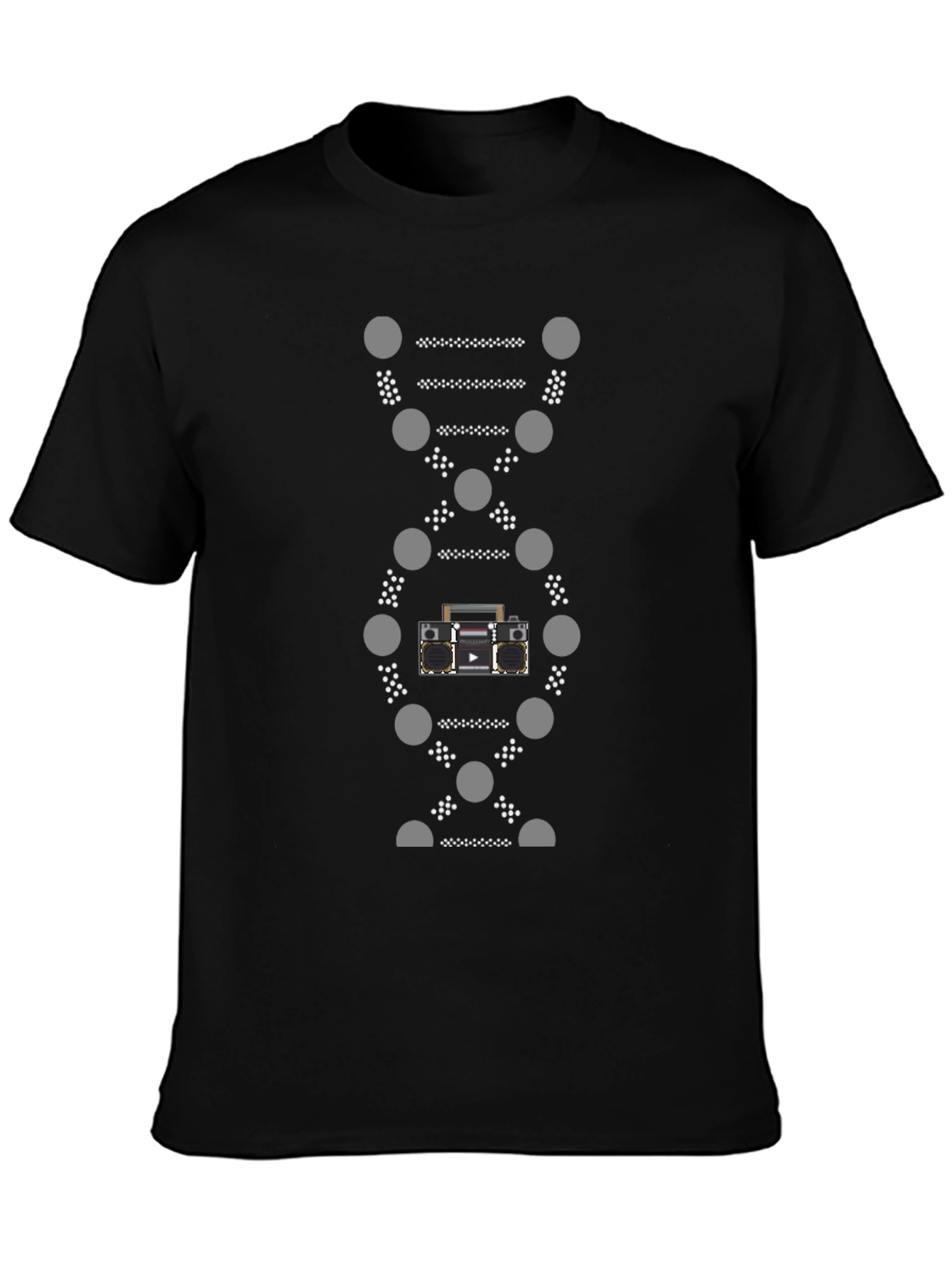 DNA Boombox Graphic Tee - Stylish & Unique T-Shirt