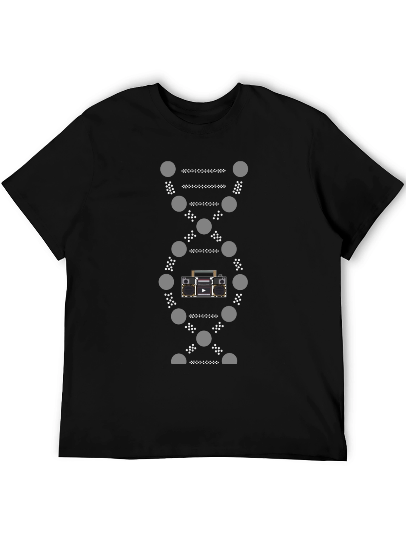 DNA Boombox Graphic Tee - Stylish & Unique T-Shirt
