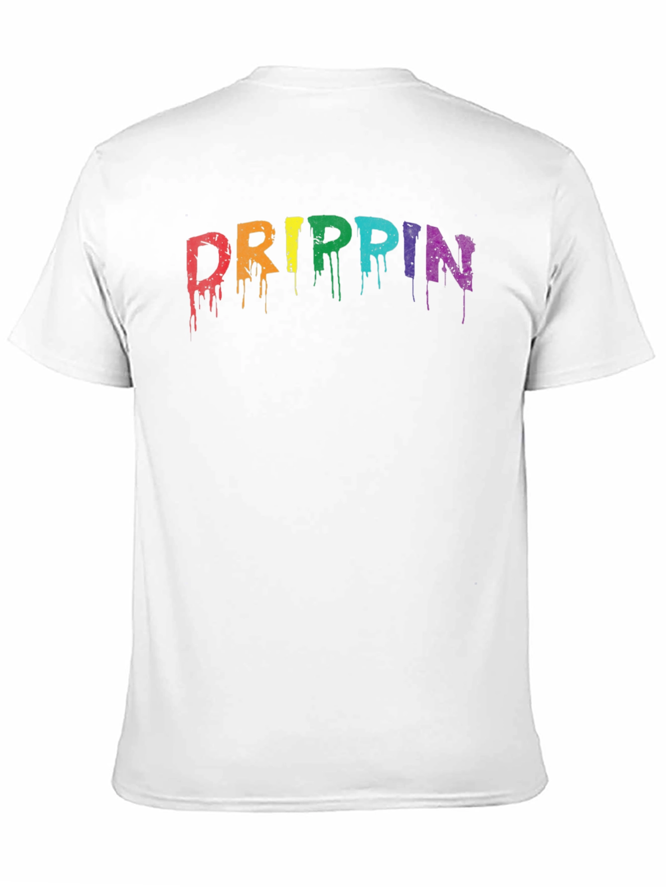 Drippin Rainbow Graphic Tee - Mens Black T-Shirt
