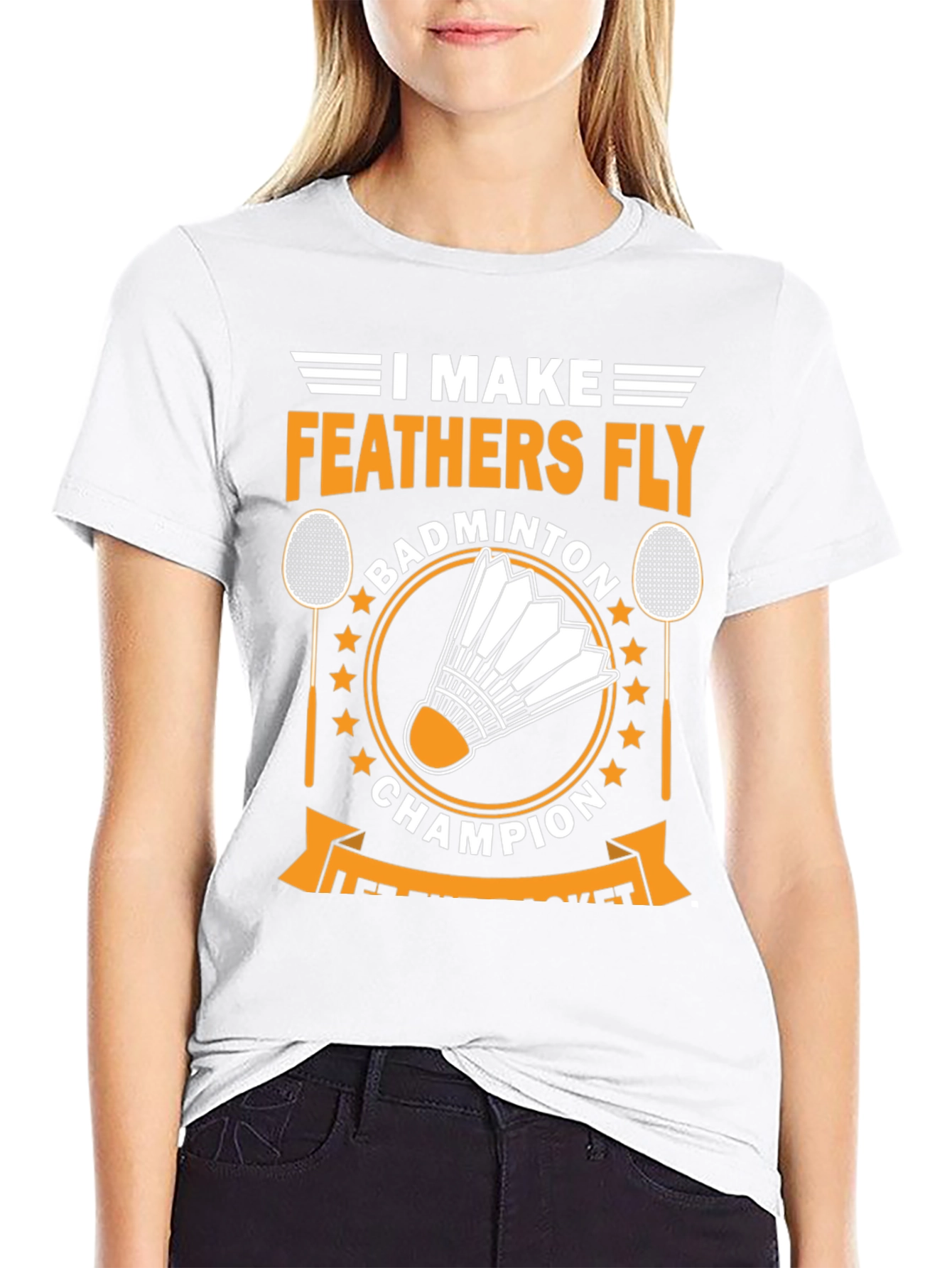 Badminton Champion T-Shirt - Feather Fly Tee