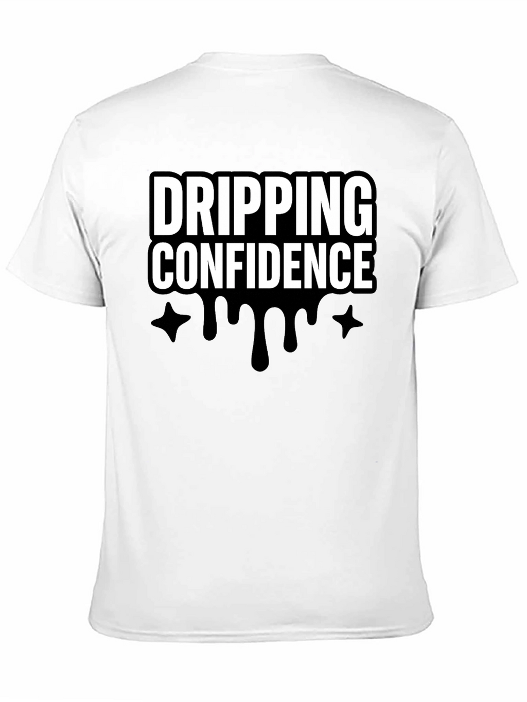 Dripping Confidence Black Graphic Tee