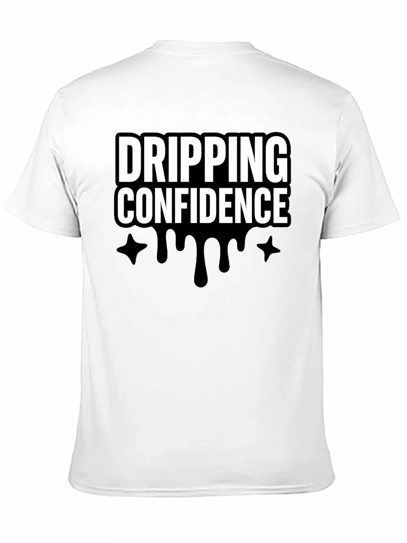Dripping Confidence Black Graphic Tee