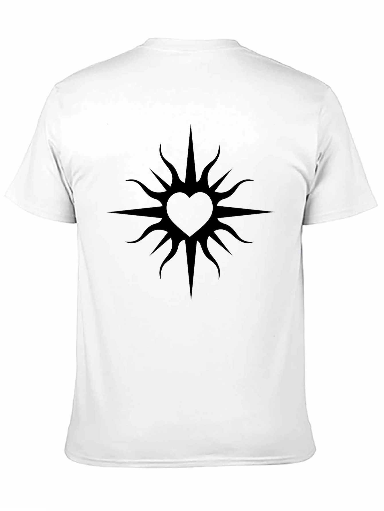 Heart Sunburst Graphic Tee - Soft Cotton Blend