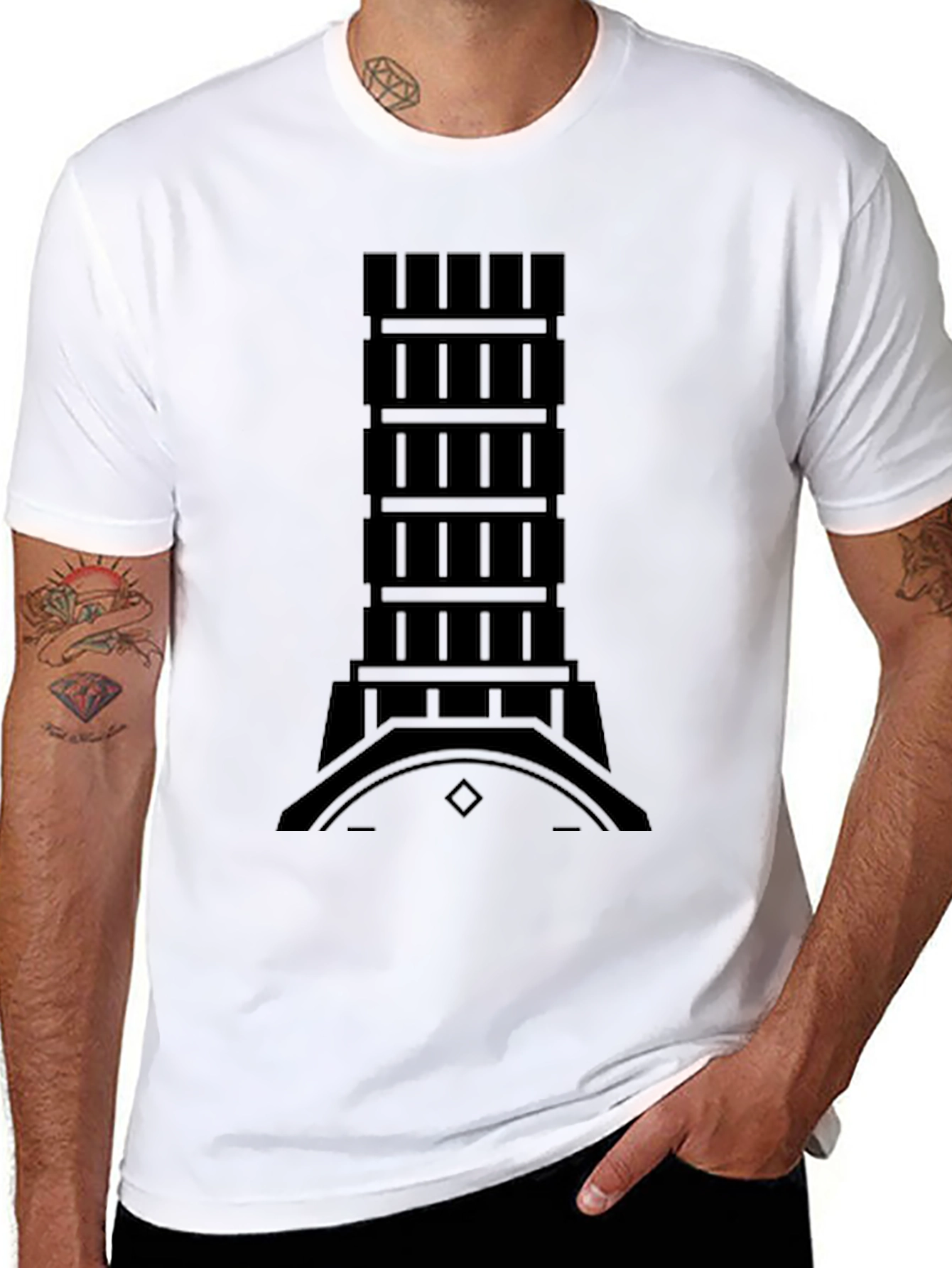 Tower Graphic Tee - Modern Minimalist Design