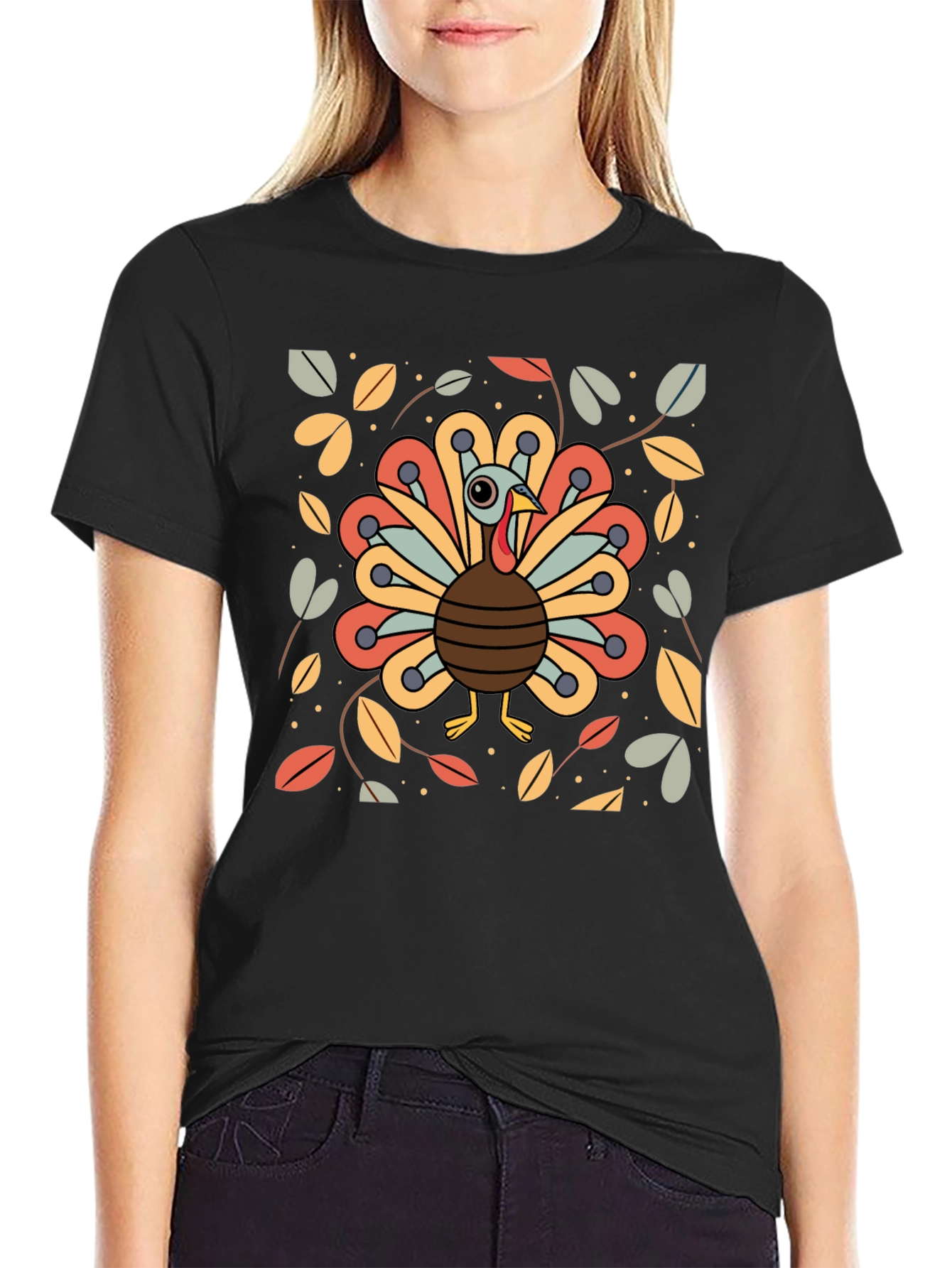 Festive Turkey Graphic Tee