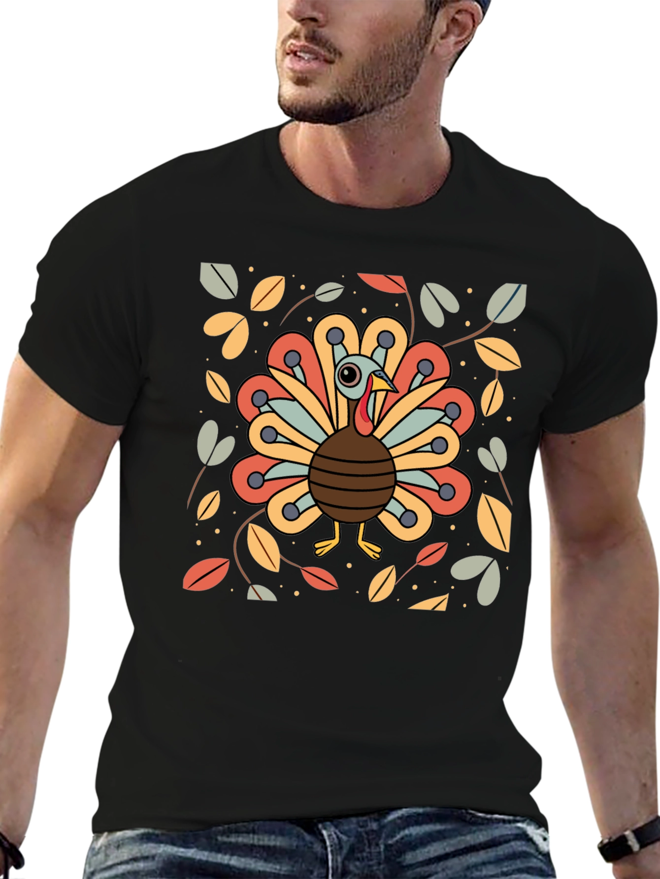 Festive Turkey Graphic Tee