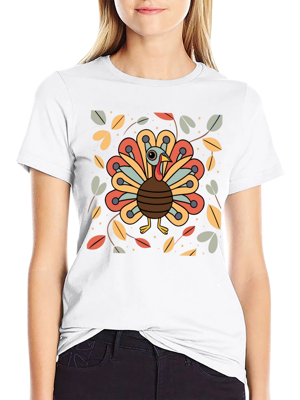 Festive Turkey Graphic Tee