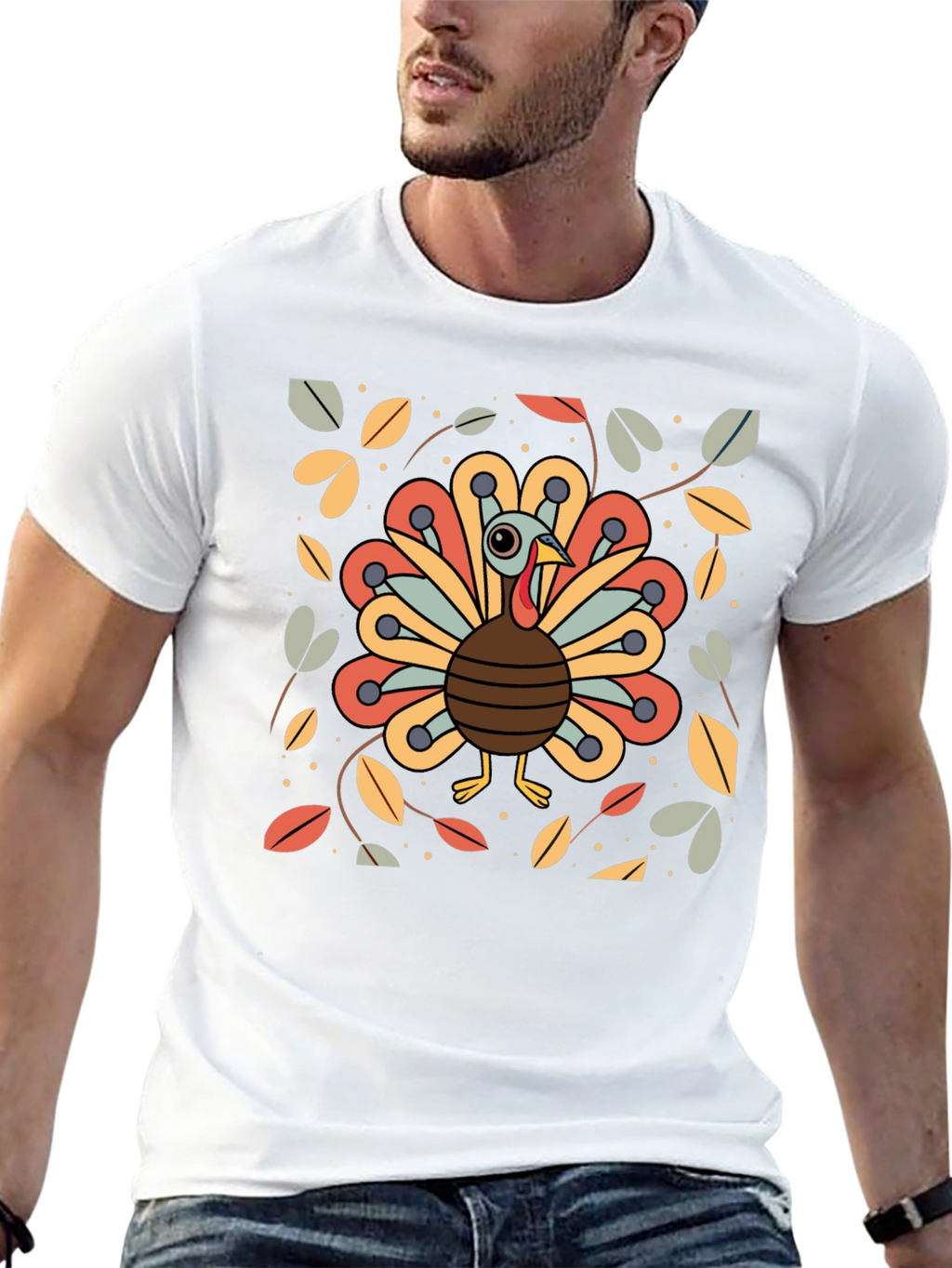 Festive Turkey Graphic Tee