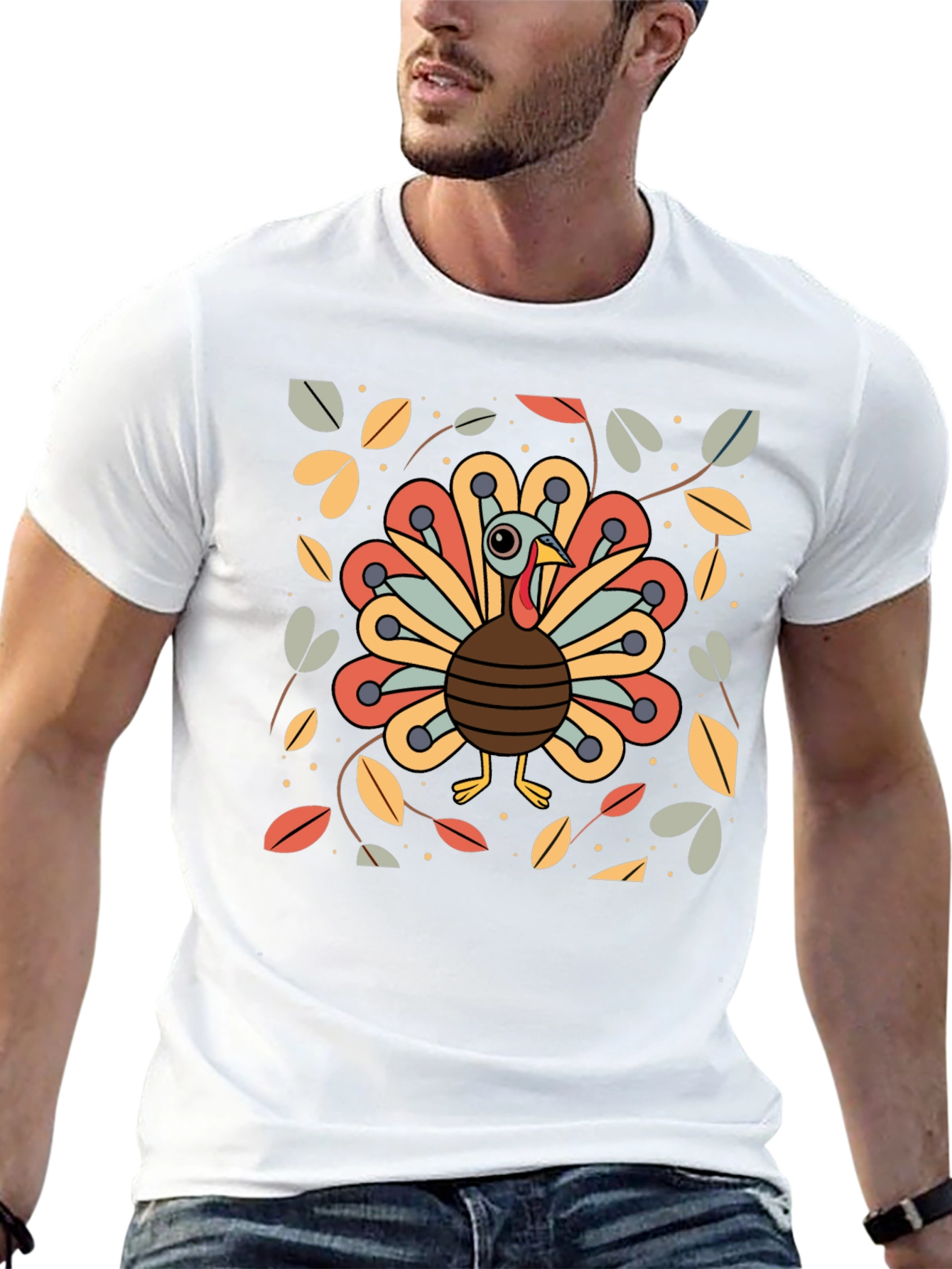 Festive Turkey Graphic Tee