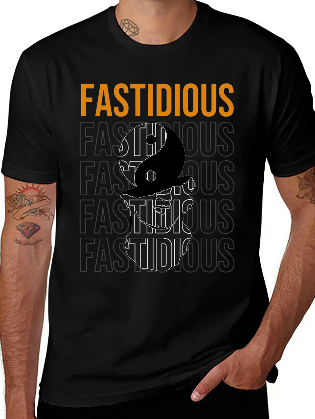 Fastidious Yin Yang Graphic T-Shirt