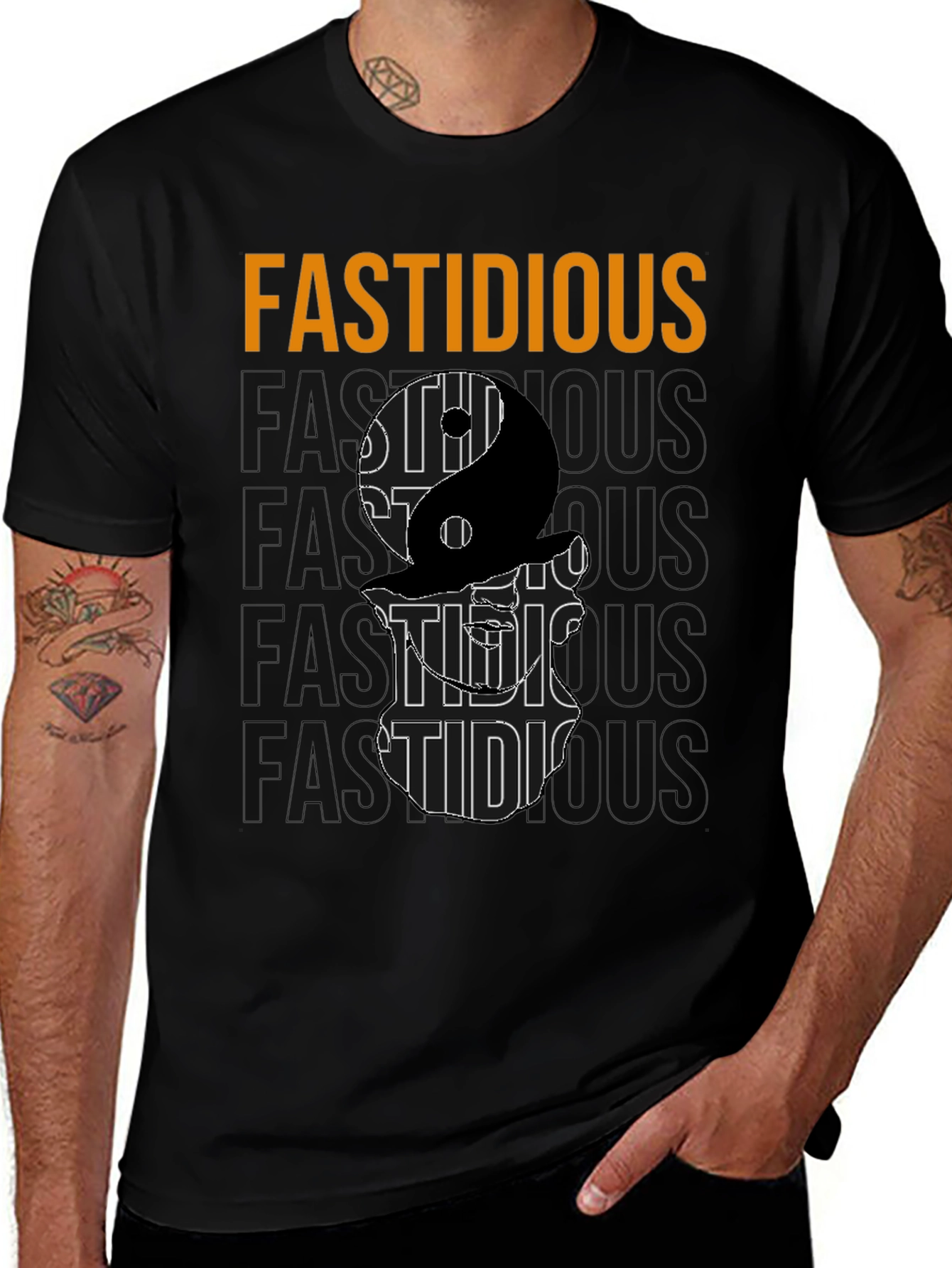 Fastidious Yin Yang Graphic T-Shirt