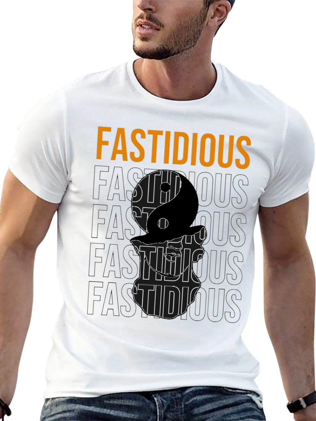 Fastidious Yin Yang Graphic T-Shirt
