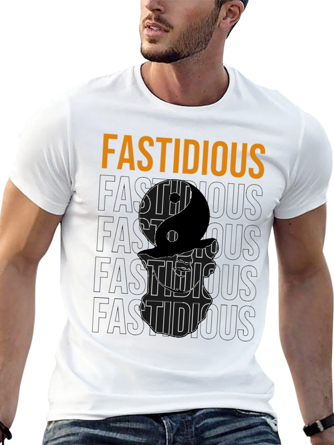 Fastidious Yin Yang Graphic T-Shirt