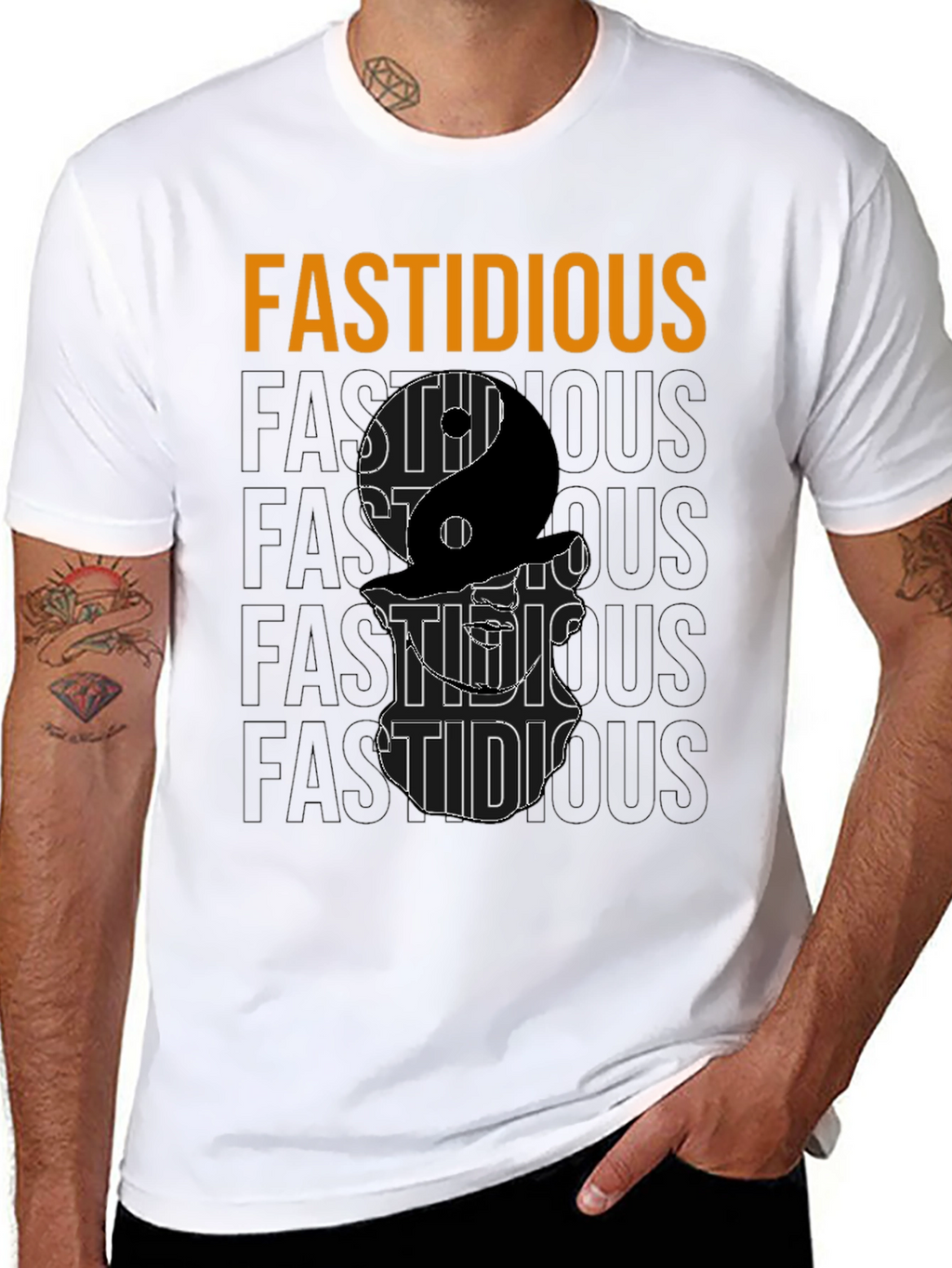 Fastidious Yin Yang Graphic T-Shirt