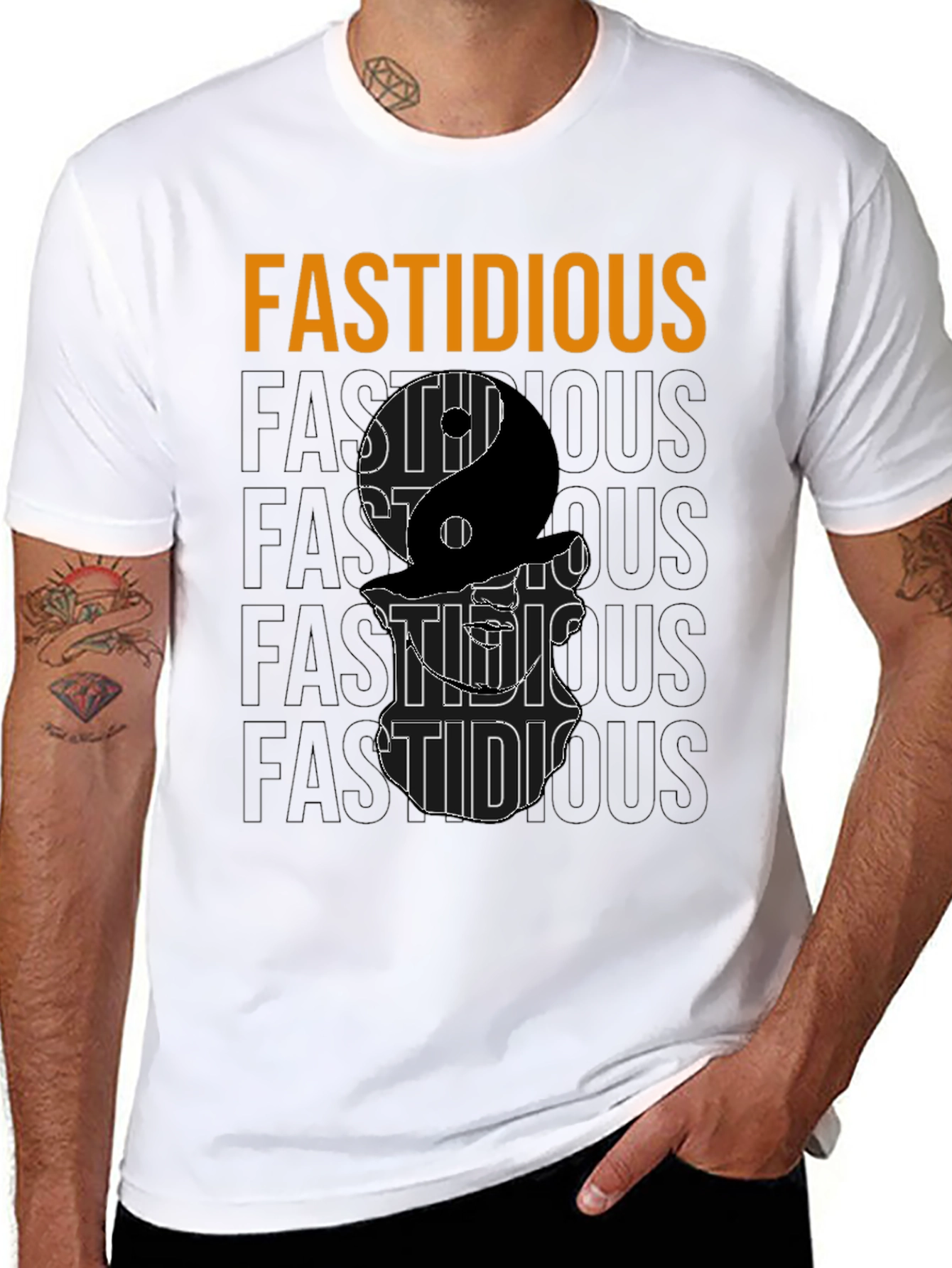 Fastidious Yin Yang Graphic T-Shirt