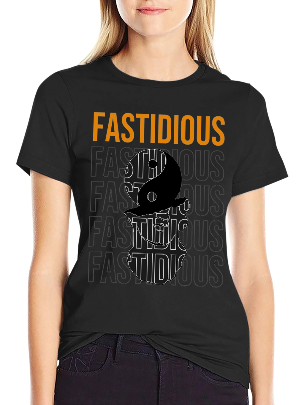 Fastidious Yin Yang Graphic T-Shirt