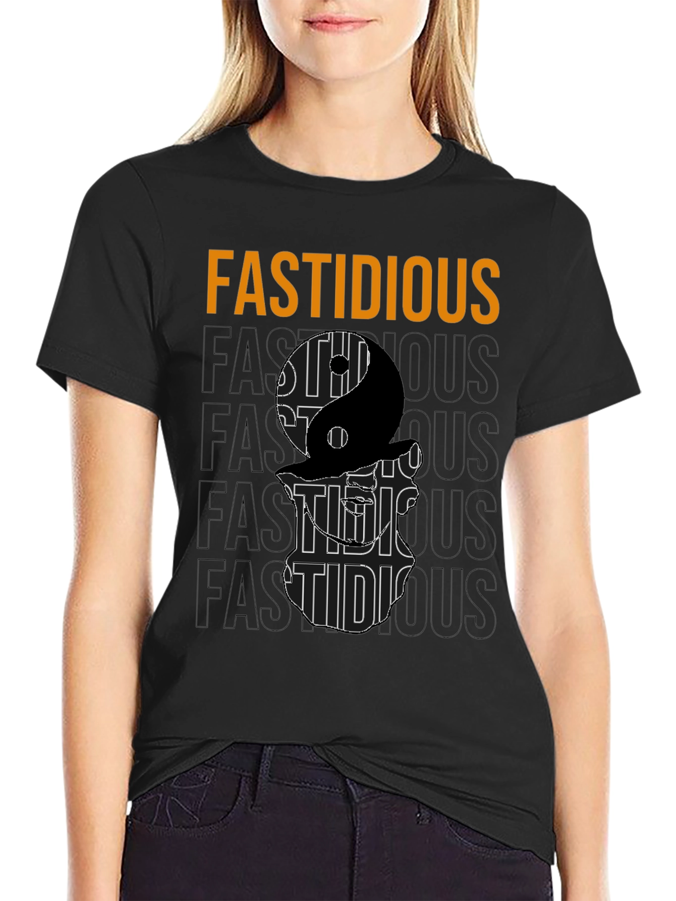 Fastidious Yin Yang Graphic T-Shirt