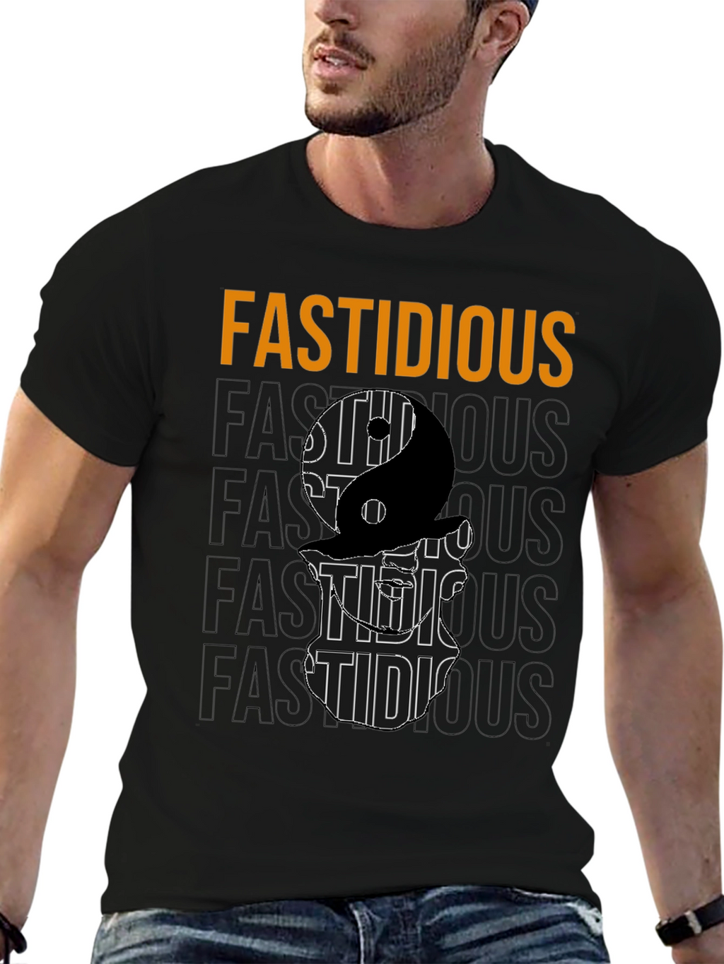 Fastidious Yin Yang Graphic T-Shirt