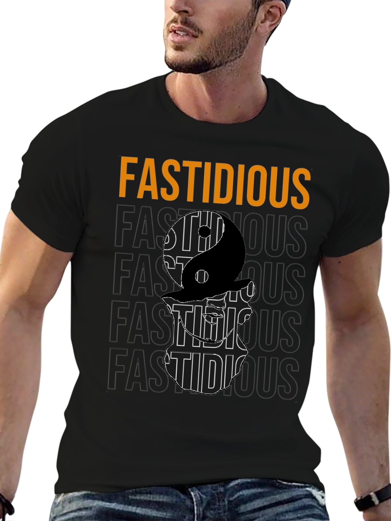 Fastidious Yin Yang Graphic T-Shirt
