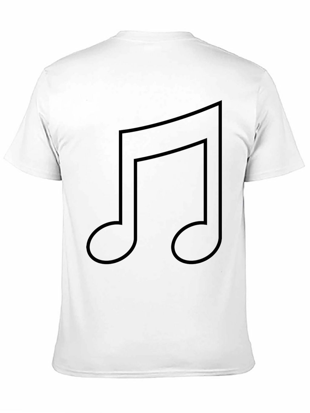 Music Note Graphic Black T-Shirt