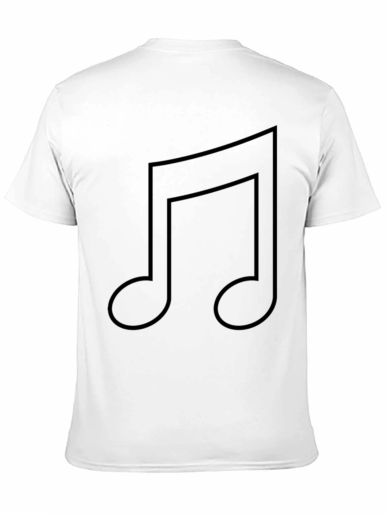 Music Note Graphic Black T-Shirt