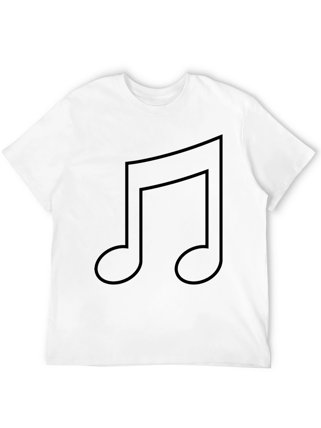 Music Note Graphic Black T-Shirt