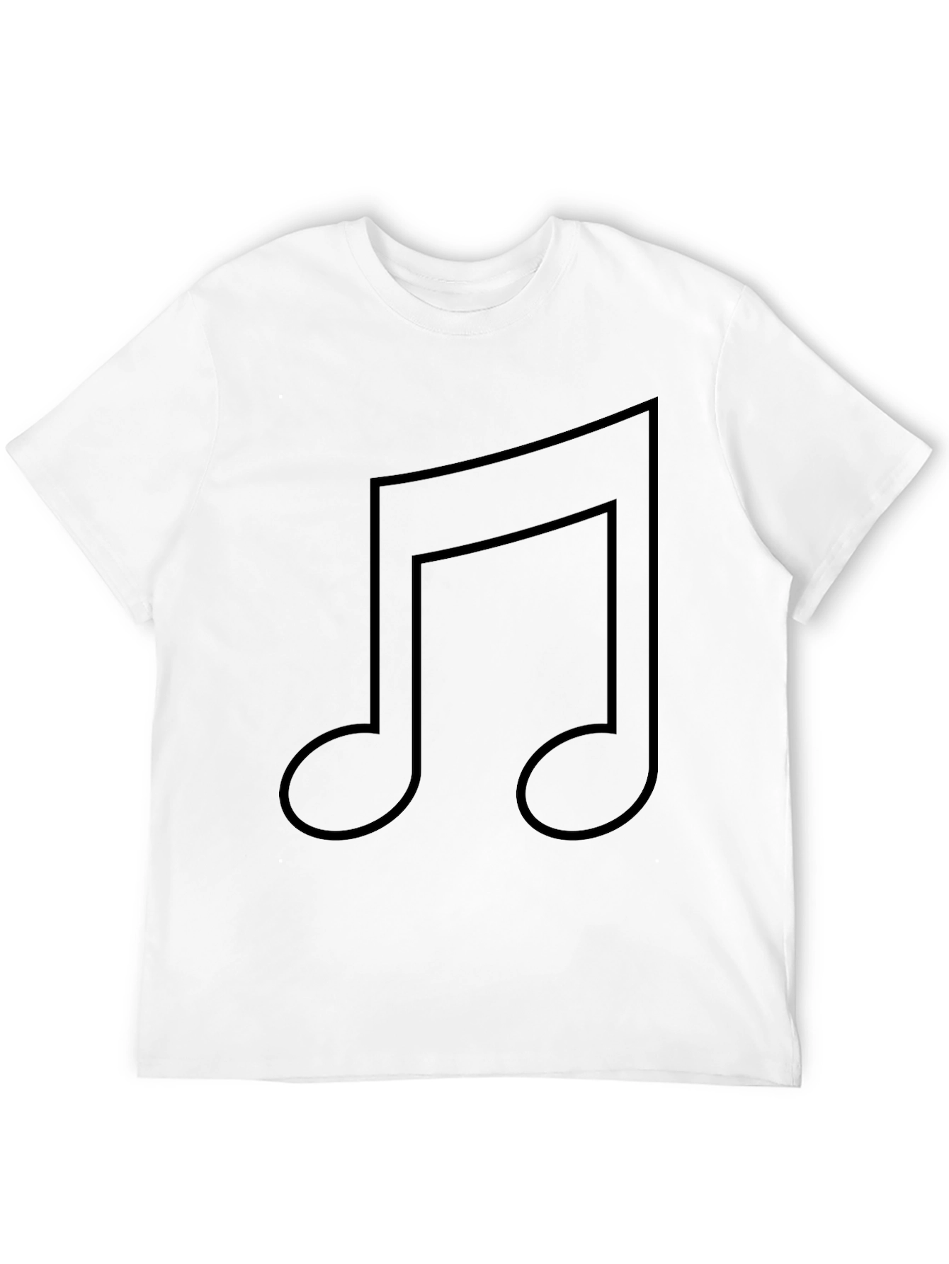 Music Note Graphic Black T-Shirt