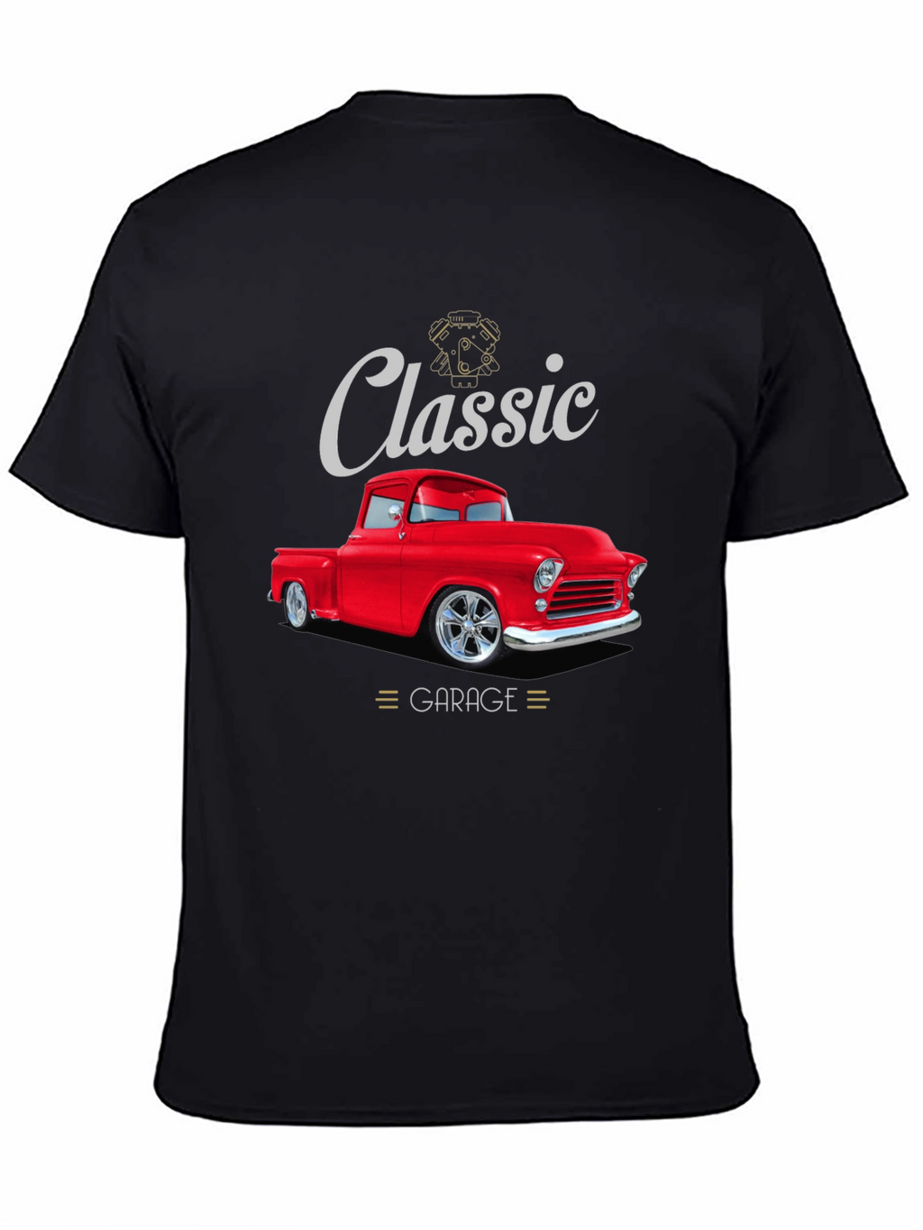 Classic Garage Red Truck T-Shirt