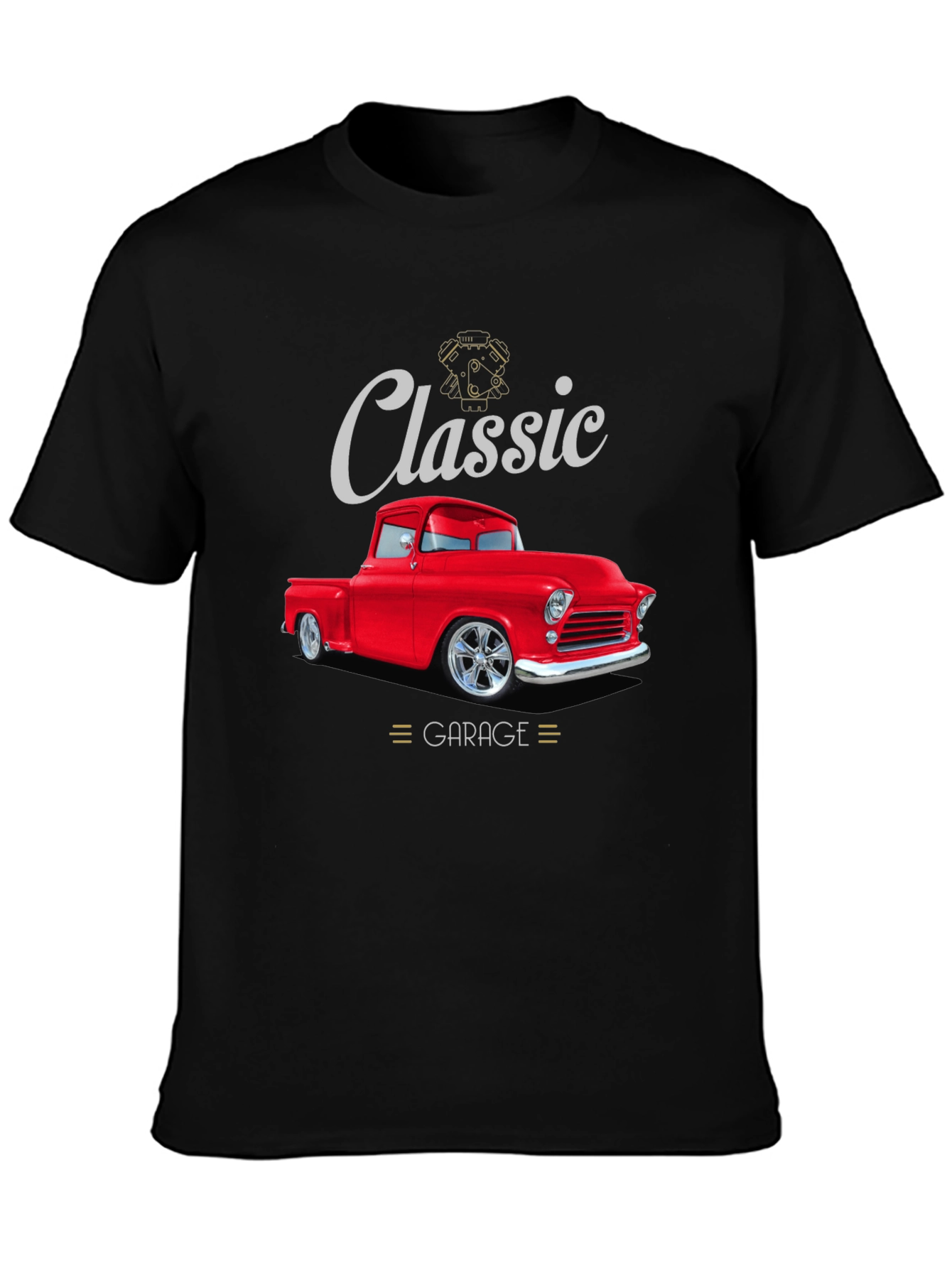 Classic Garage Red Truck T-Shirt