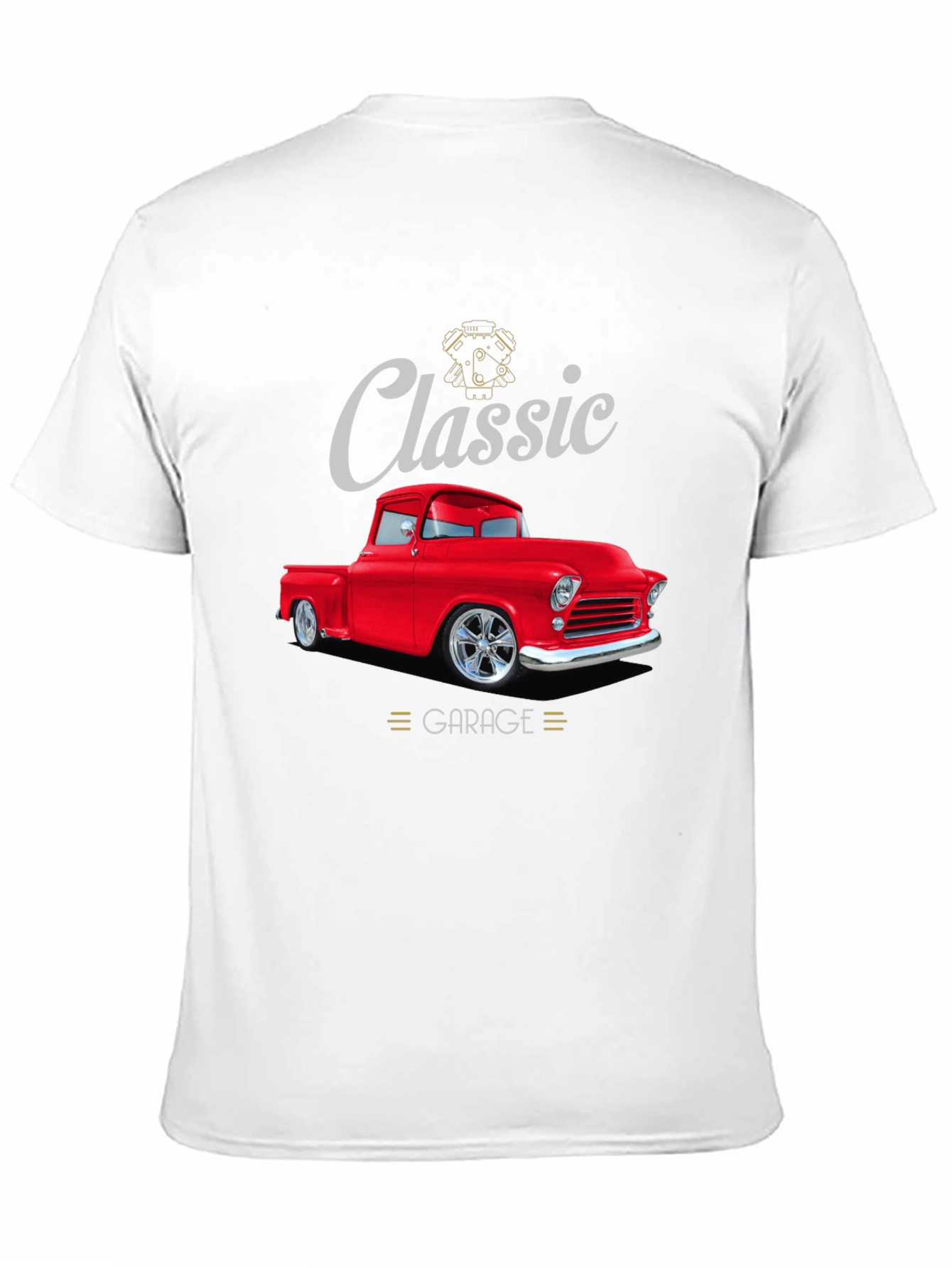 Classic Garage Red Truck T-Shirt