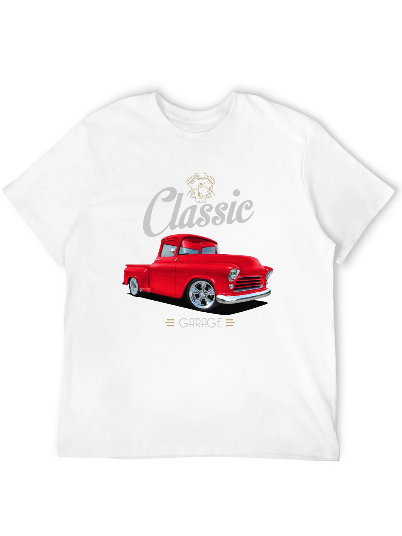Classic Garage Red Truck T-Shirt