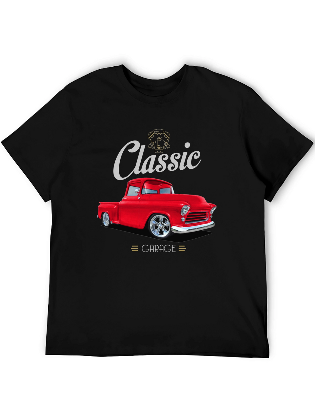 Classic Garage Red Truck T-Shirt
